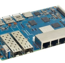La placa del enrutador Banana Pi BPI-R4 es compatible con WiFi 7 y tiene 6 puertos Ethernet (incluidos dos de 10 GbE)